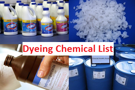 List of Chemicals Used in Textile Dyeing Industry
