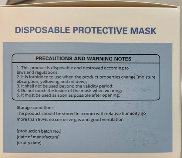 Flat Disposable Face Masks