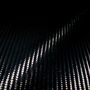 shiny black sheet of composite fabric